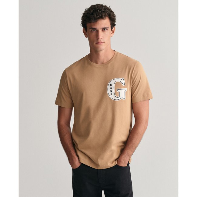Shirt mit rundem Ausschnitt beige <span itemprop=