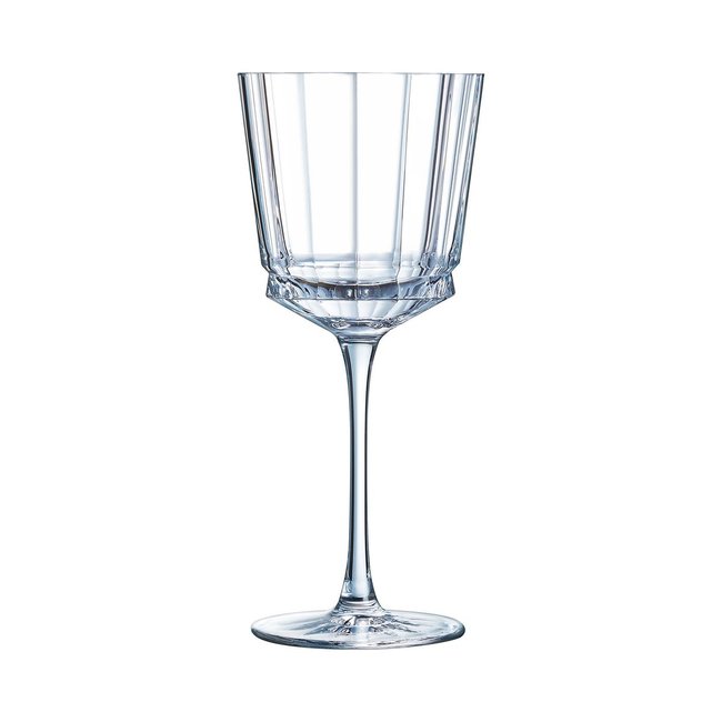 6 verres à pied 35cl Macassar - Cristal d'Arques - Verre ultra transparent au design vintage Couleur transparent <span itemprop=