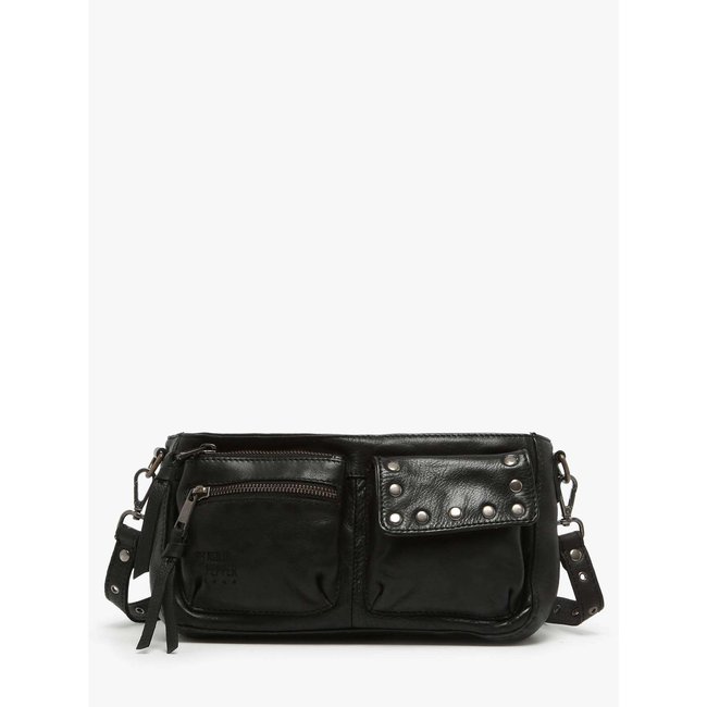 Sac bandoulière Barcelone cuir charcoal <span itemprop=