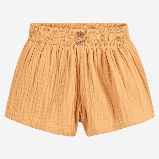 Cotton Muslin Shorts with Elasticated Waistband - LA REDOUTE COLLECTIONS