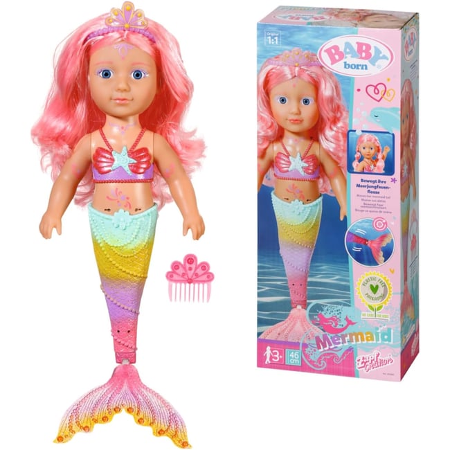 Baby born Poupée Little Sister Sirène v019845 <span itemprop=