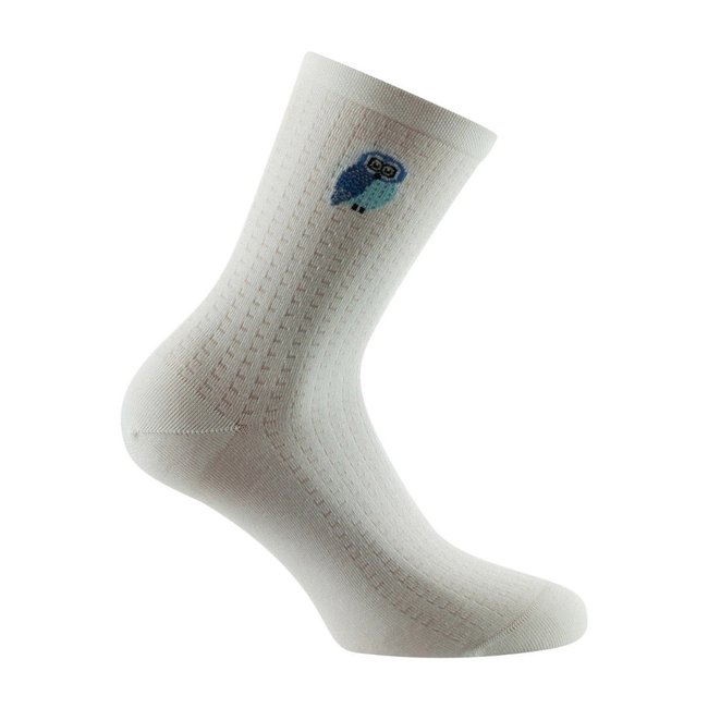 Mi-chaussettes Femme en coton chouette MADE IN FRANCE - KINDY