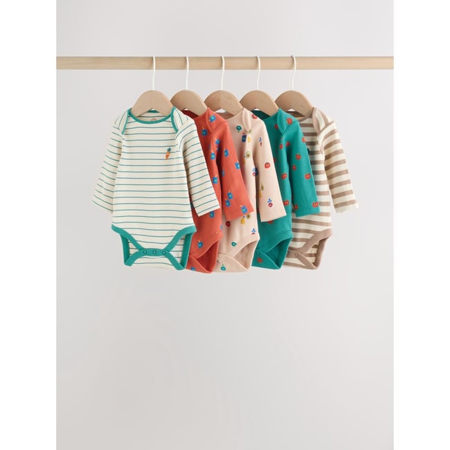 Bodies bébé, lot de 5 brillant <span itemprop=