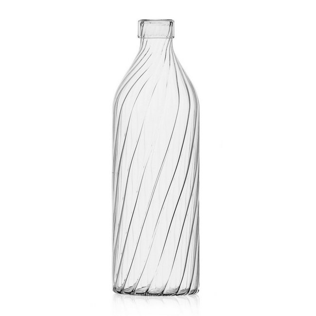Carafe bouteille verre design  VENEZIA OTTICO Couleur transparent <span itemprop=