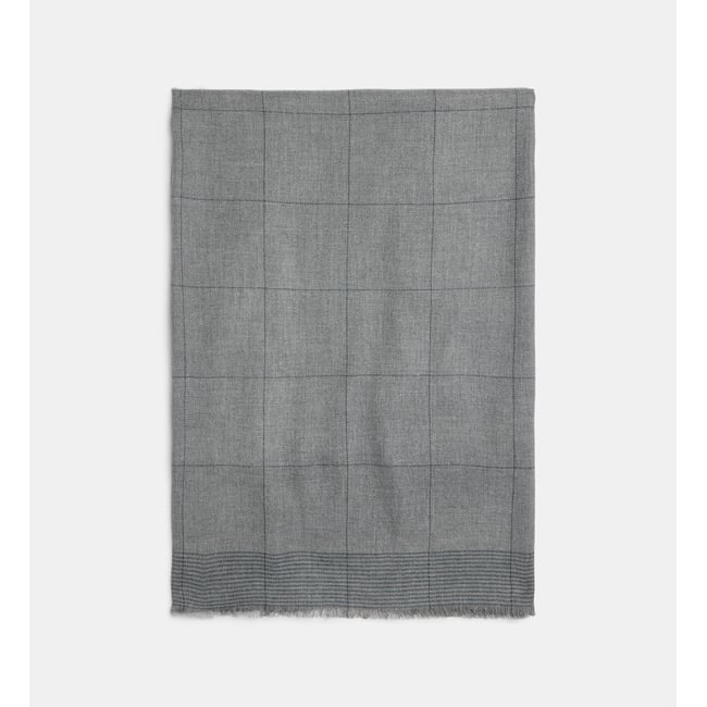 Echarpe boris carreaux gris <span itemprop=