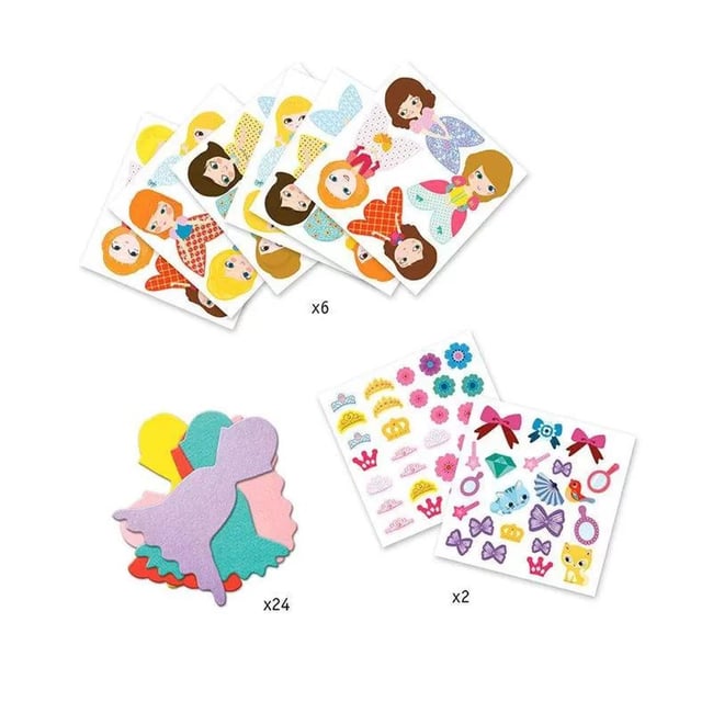 Gommettes J'aime les princesses - DJECO