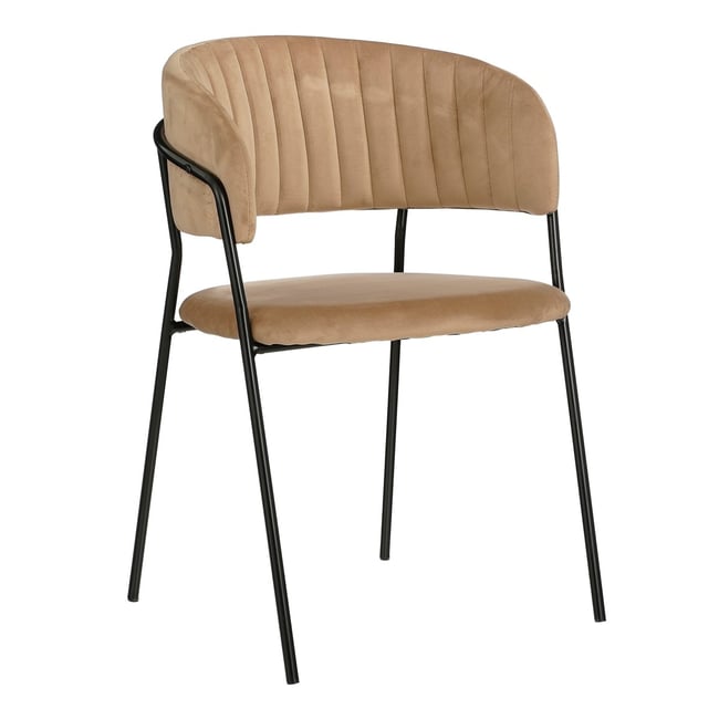 Chaise de salle à manger MOONY Couleur beige <span itemprop=