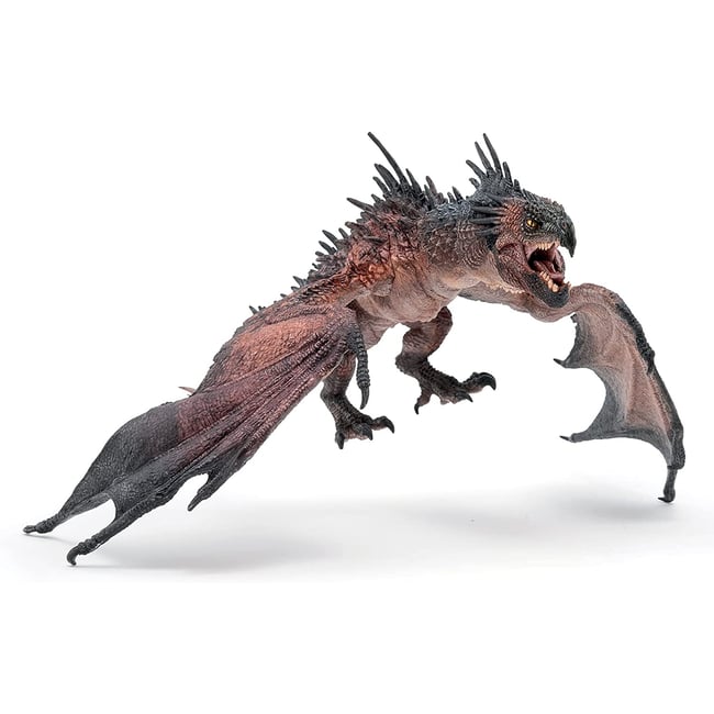 Figurine Dragon des airs marron <span itemprop=