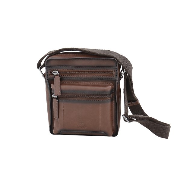 Bolsa em pele Dakota, DAKAR castanho <span itemprop=