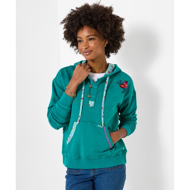Sweat à Capuche à Broderie Florale Freya - JOE BROWNS
