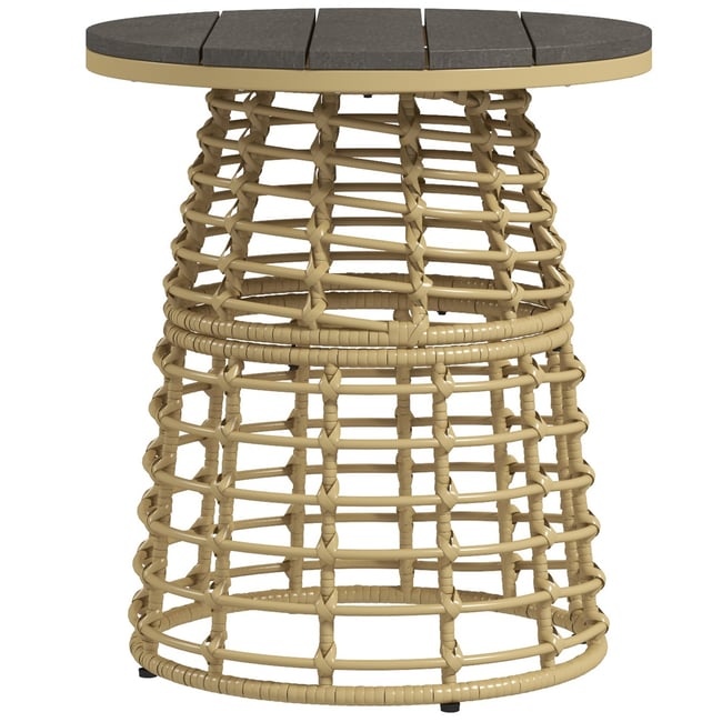 Table d'appoint en rotin Résine tressée - OUTSUNNY