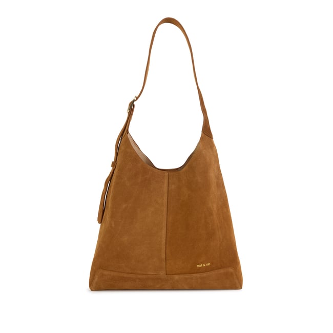 Sac porté épaule en cuir suédé, DONNA - NAT & NIN