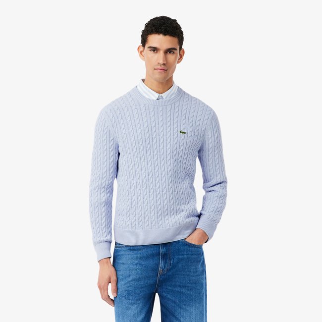 Pull torsadé coton - LACOSTE