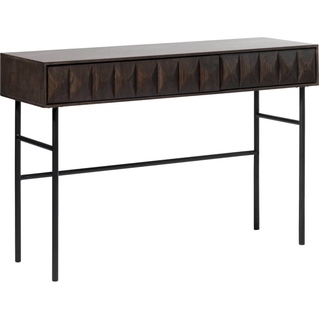 Console en chêne collection CHESSEO Couleur chêne espresso <span itemprop=