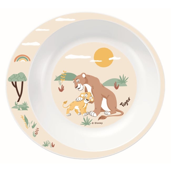Assiette creuse micro-onde Le Roi Lion Couleur jaune <span itemprop=
