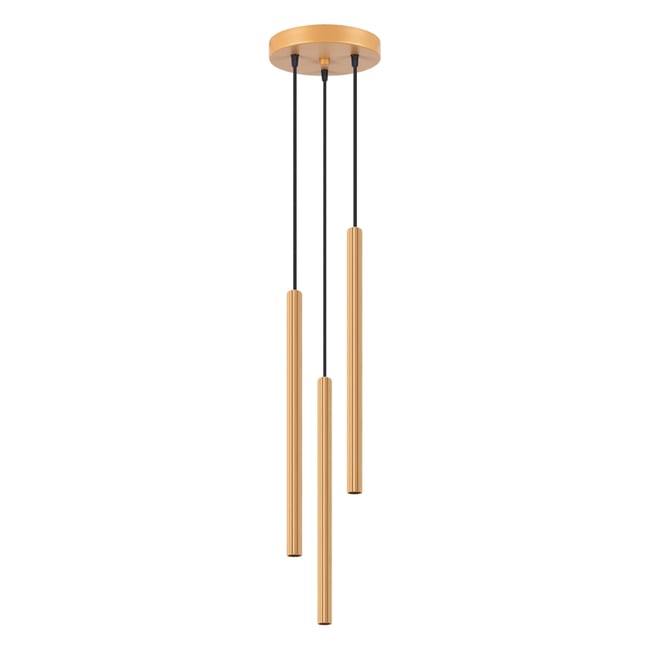 Suspension Acier Doré G9 3 Arche Couleur jaune <span itemprop=