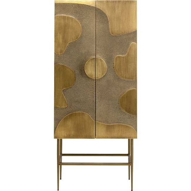 Armoire en acier, FIUME Couleur or <span itemprop=