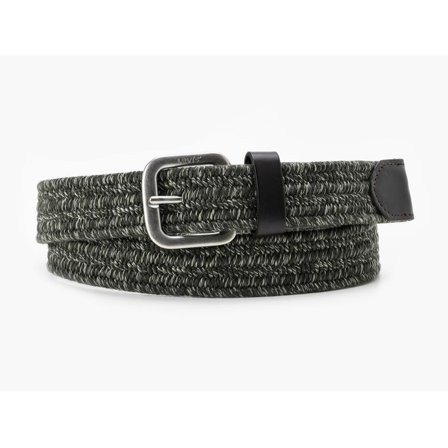 Geflochtener Gürtel Woven, elastisch khaki <span itemprop=
