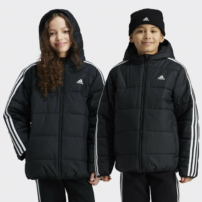 Steppjacke mit Kapuze schwarz <span itemprop=