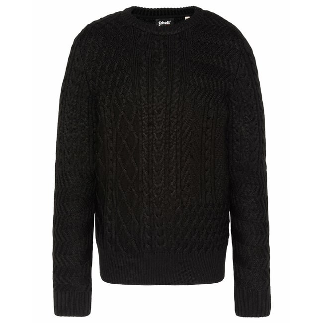 Maglione girocollo in maglia grossa - SCHOTT