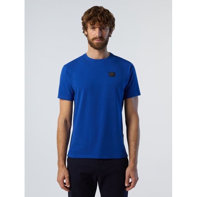 T-shirt avec écusson NORTH TECH surf bleu <span itemprop=