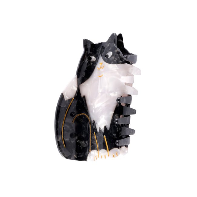 Pince à cheveux Chat Noir & Blanc - COUCOU SUZETTE