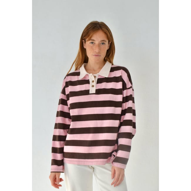 Polo rayé manches longues FILIPA - MINDTRAVELER