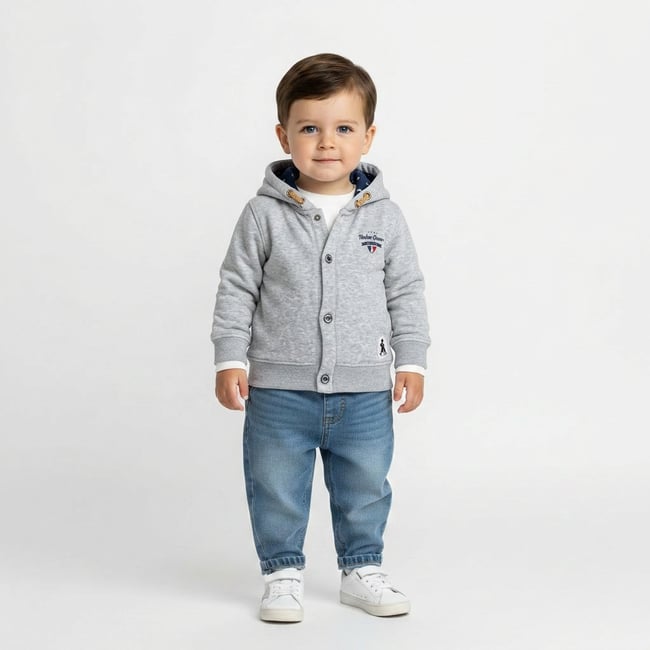 Veste  - Très bon état gris <span itemprop=