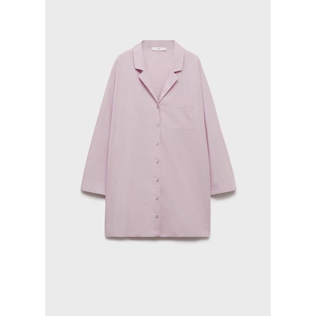 Chemise de nuit en coton garment washed - MANGO