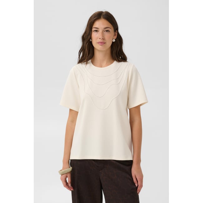 T-shirt blanc gardenia <span itemprop=
