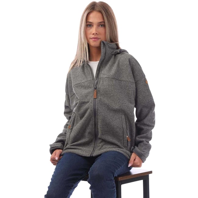 Veste décontractée et chinée à capuche ajustable ROSA gris <span itemprop=