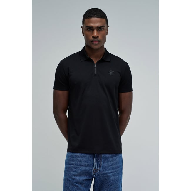 POLO AVEC FERMETURE noir <span itemprop=