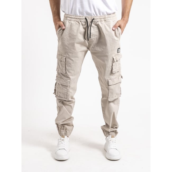 Pantalon Battle Victor beige <span itemprop=