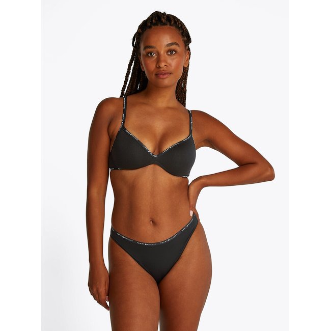 3er-Pack Tangas aus Mikrofaser schwarz <span itemprop=