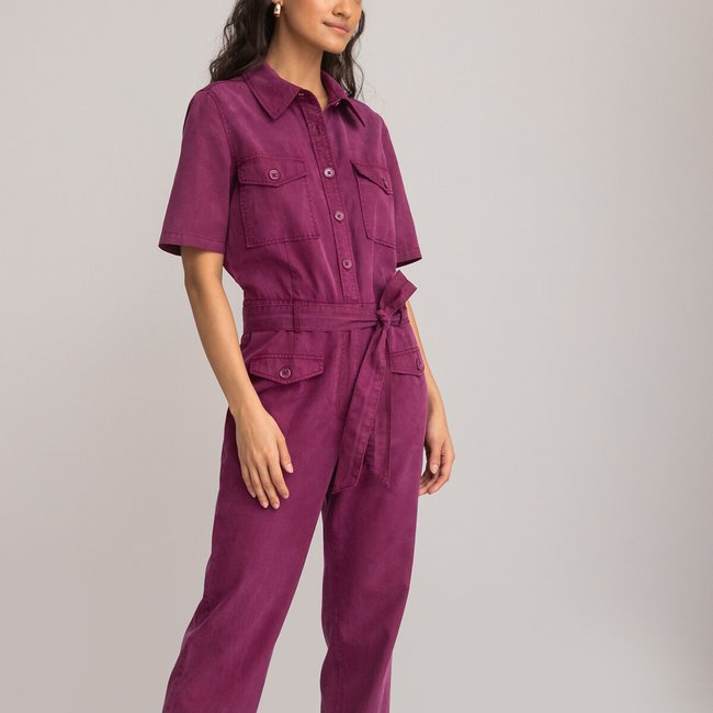 Plum purple jumpsuit deals