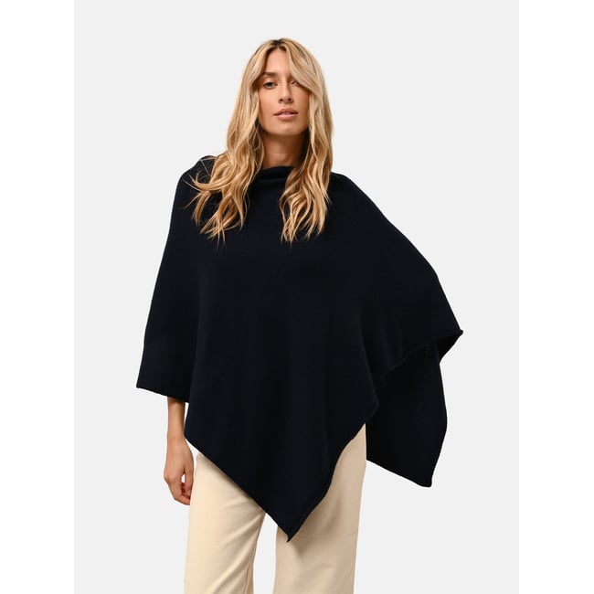 Poncho 4 Fils Navy Ashley bleu foncé <span itemprop=