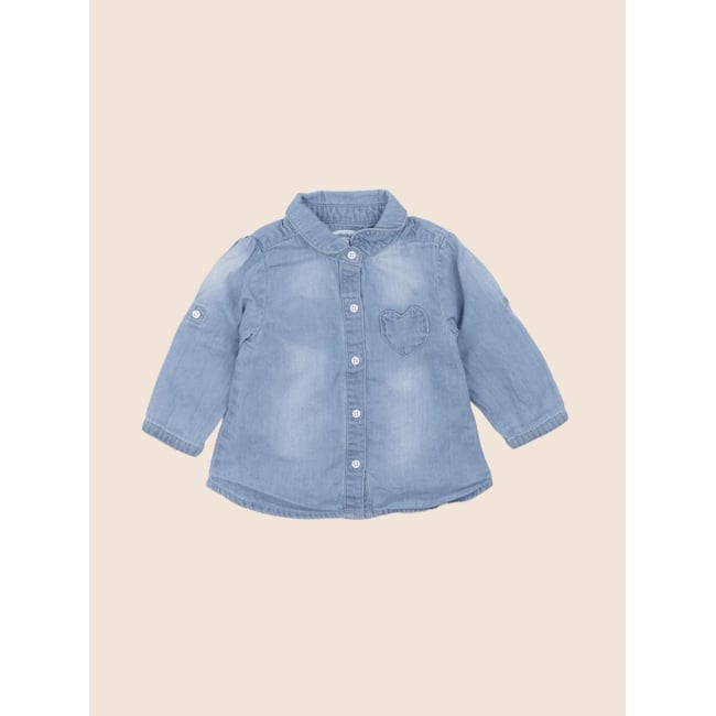 Blouse - Très bon état bleu <span itemprop=