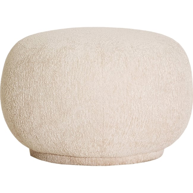 Pouf rond collection VACIO Couleur beige <span itemprop=