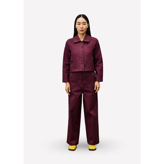 Veste  en coton ACACIA rose fuchsia <span itemprop=