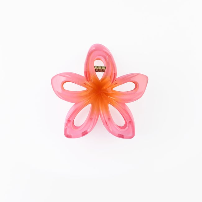 Pinces à cheveux fleur rose rose <span itemprop=