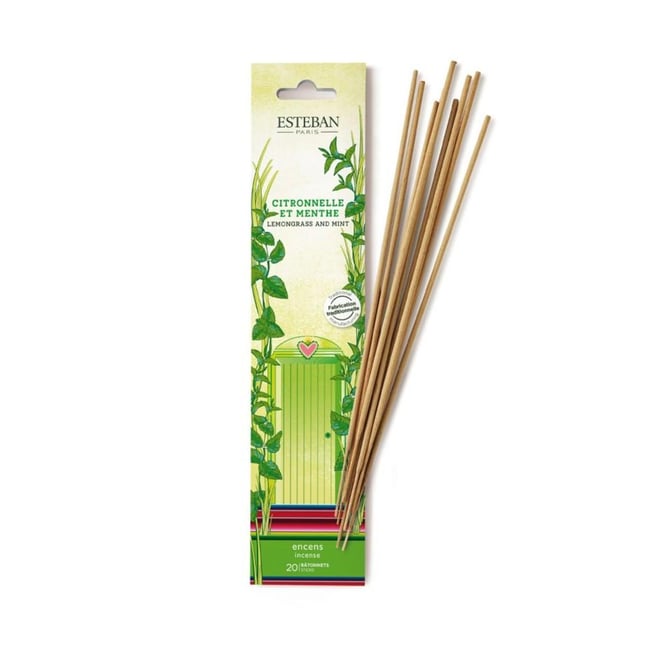 Parfum d'intérieur - Encens 20 bâtonnets Citronnelle Menthe Couleur marron <span itemprop=