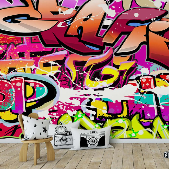 Papier peint tag Couleur intissé <span itemprop=