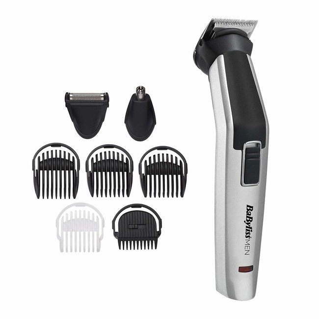 Tondeuse visage et corps 8 en 1 Titanium MT726E&nb gris <span itemprop=