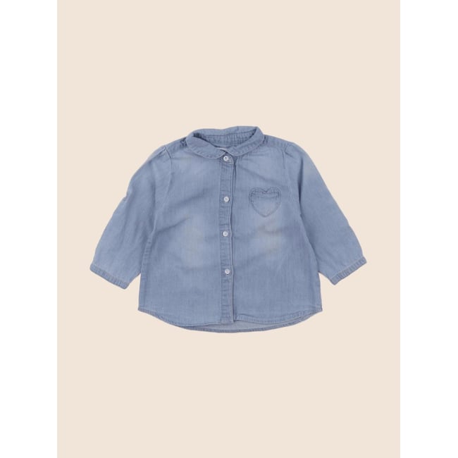 Chemise - Bon état bleu <span itemprop=