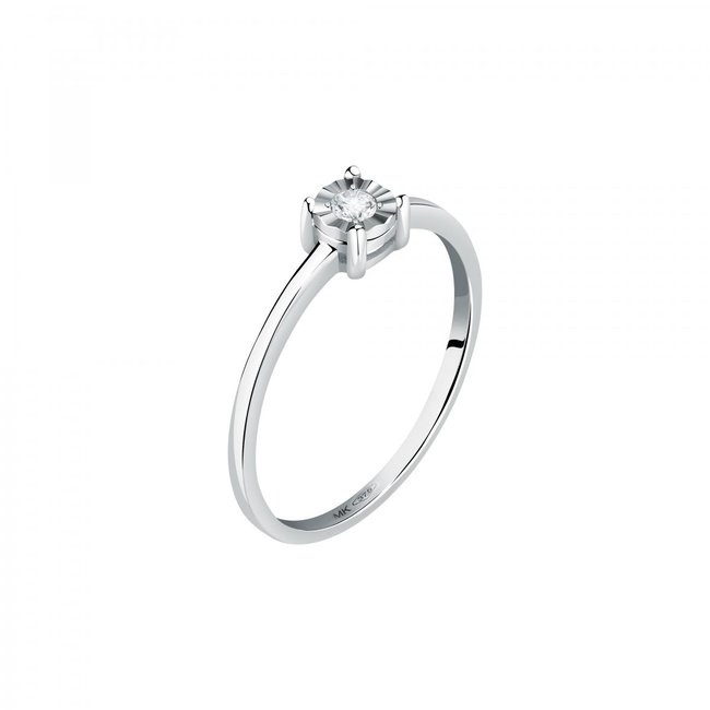 Bague en or blanc 375 PETITE ETOILE argent <span itemprop=