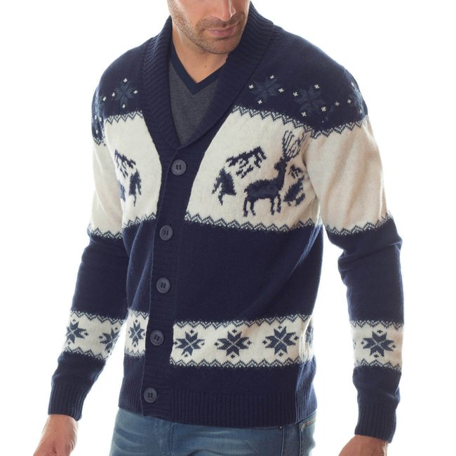 Cardigan montagne 100% laine - SHILTON