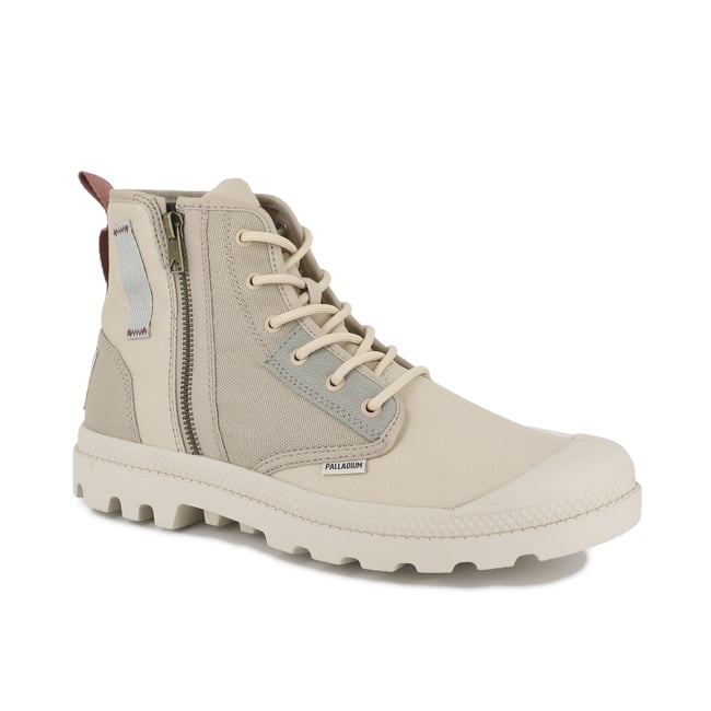Baskets montantes en coton PAMPA DETROIT ZIP SU beige-safari/sahara <span itemprop=