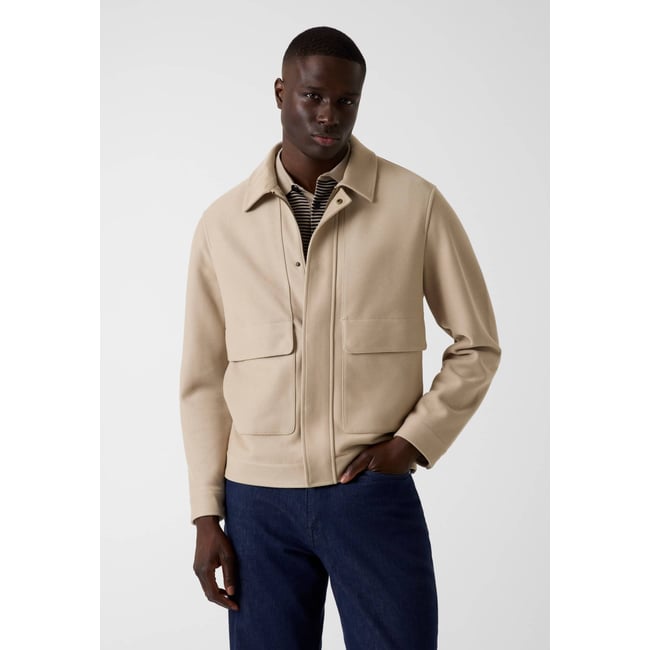 Veste En Coton beige <span itemprop=