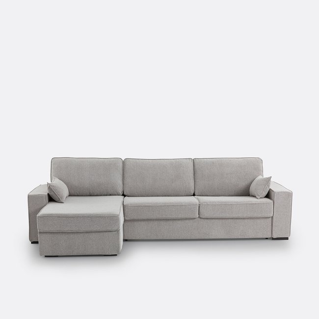 Sofá-cama de canto, texturizado, bultex, Cécilia - LA REDOUTE INTERIEURS