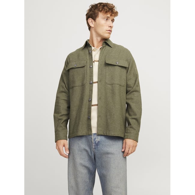 Surchemise olive night <span itemprop=